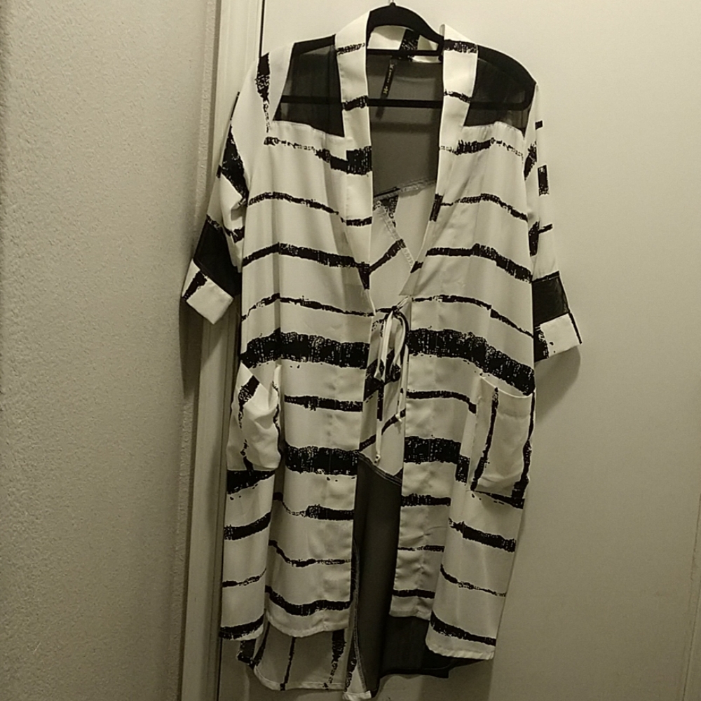 IC Sheer Tunic Long Jacket